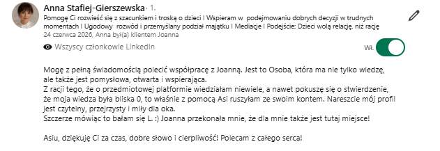 Rekomendacja metamorfozy adwokat